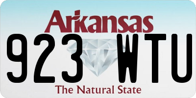 AR license plate 923WTU
