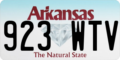 AR license plate 923WTV