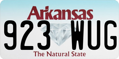 AR license plate 923WUG