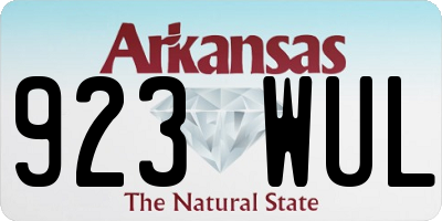 AR license plate 923WUL