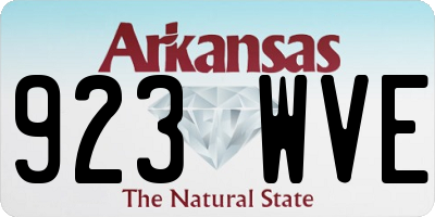 AR license plate 923WVE