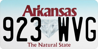AR license plate 923WVG