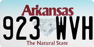 AR license plate 923WVH