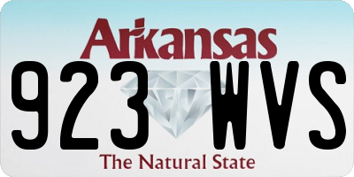 AR license plate 923WVS