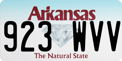 AR license plate 923WVV