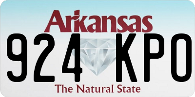 AR license plate 924KPO