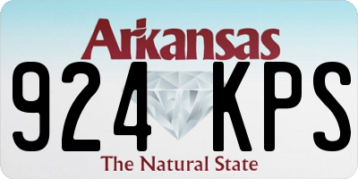 AR license plate 924KPS