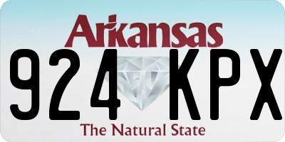 AR license plate 924KPX