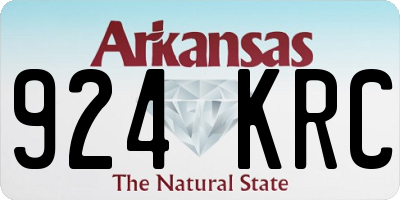 AR license plate 924KRC