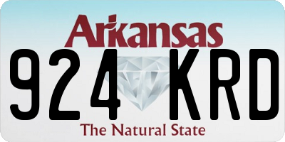 AR license plate 924KRD