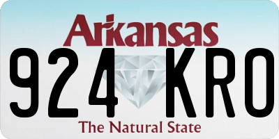 AR license plate 924KRO