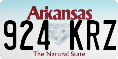 AR license plate 924KRZ