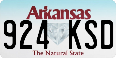 AR license plate 924KSD