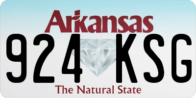 AR license plate 924KSG
