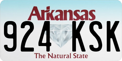 AR license plate 924KSK