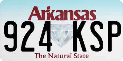 AR license plate 924KSP