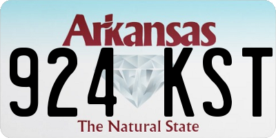 AR license plate 924KST