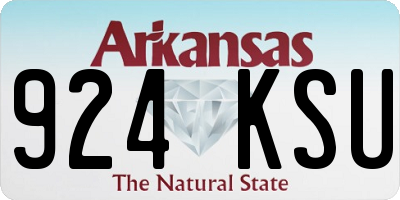 AR license plate 924KSU