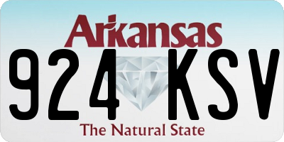 AR license plate 924KSV