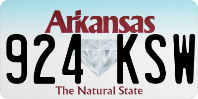 AR license plate 924KSW