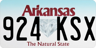 AR license plate 924KSX