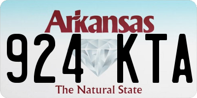 AR license plate 924KTA