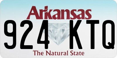 AR license plate 924KTQ