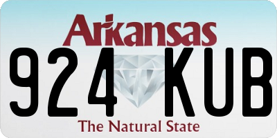 AR license plate 924KUB