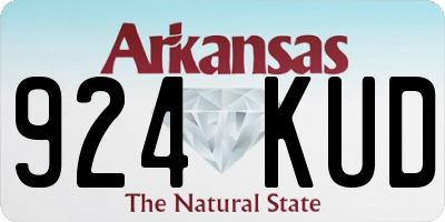 AR license plate 924KUD