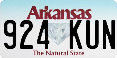 AR license plate 924KUN