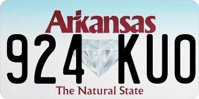 AR license plate 924KUO