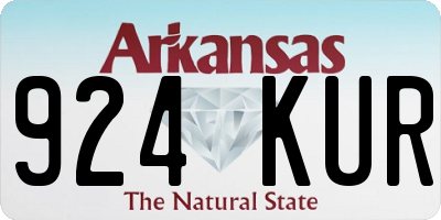 AR license plate 924KUR