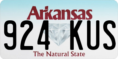 AR license plate 924KUS