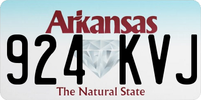 AR license plate 924KVJ