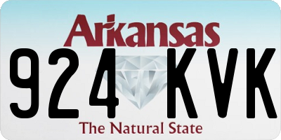 AR license plate 924KVK