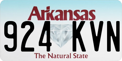 AR license plate 924KVN