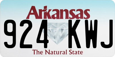 AR license plate 924KWJ