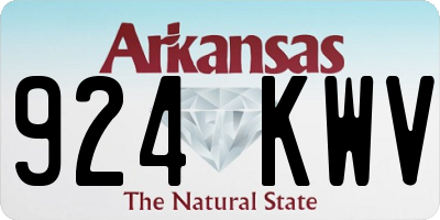 AR license plate 924KWV