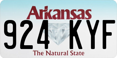 AR license plate 924KYF