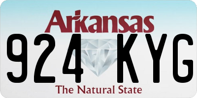AR license plate 924KYG