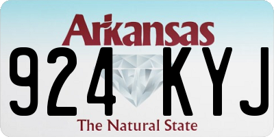 AR license plate 924KYJ