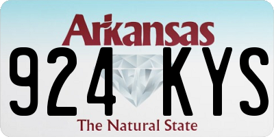 AR license plate 924KYS