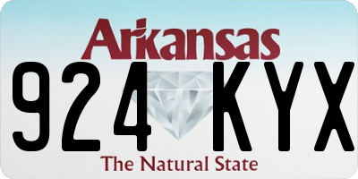 AR license plate 924KYX