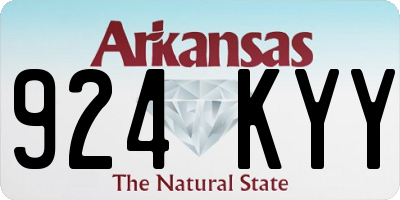 AR license plate 924KYY