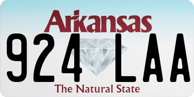 AR license plate 924LAA