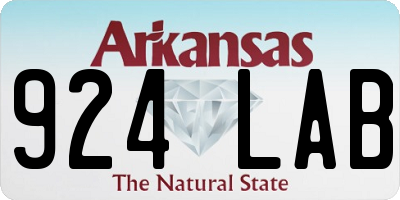 AR license plate 924LAB