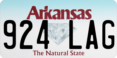 AR license plate 924LAG