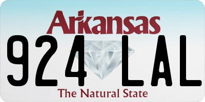 AR license plate 924LAL
