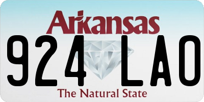 AR license plate 924LAO