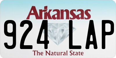 AR license plate 924LAP